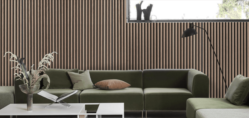 Panel Decorativo Alistonado de Madera de Roble 1,44 m²