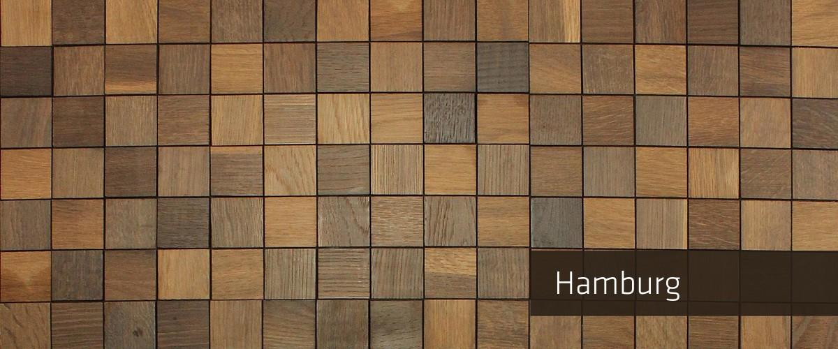 Panel Mosaico de Madera Hamburg Roble Oscuro
