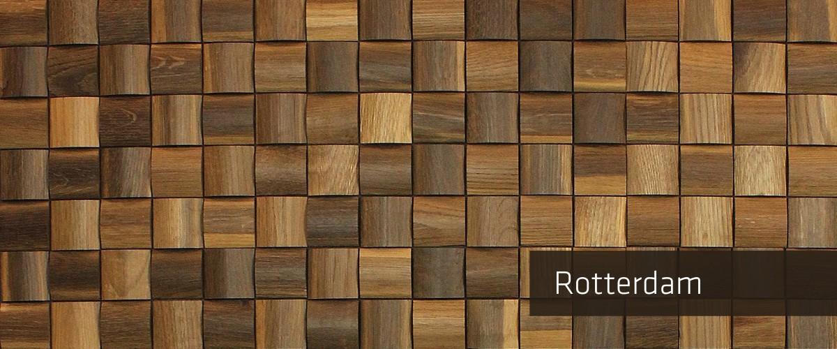 Panel Mosaico de Madera Rotterdam Oscuro